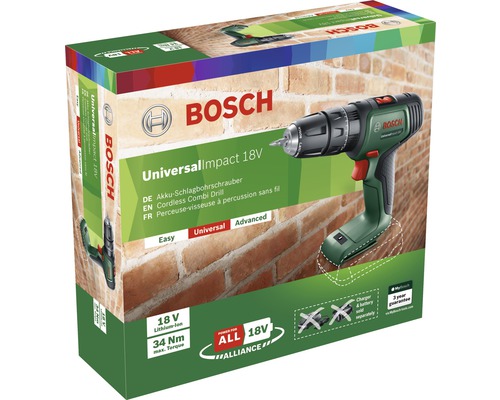 Ambalajul mașinii de găurit cu percuție cu acumulator Bosch UniversalImpact 18V