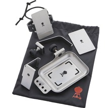 Set accesorii masă grătar Weber cu suporturi și tavă de depozitare într-o geantă