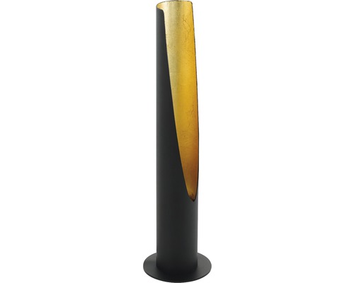 Veioză Barbotto GU10 max. 1x4,5W, bec LED inclus, negru/auriu