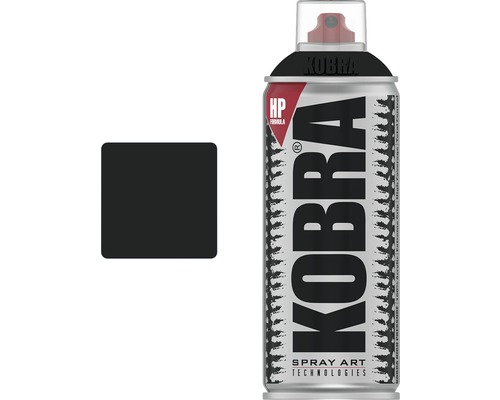 Vopsea spray Kobra HP 44 Matt Black 400 ml