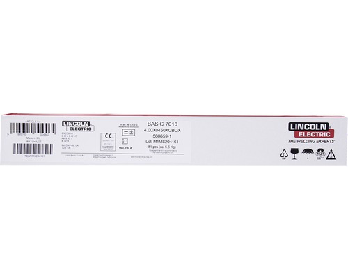 Pachet electrozi de sudură Lincoln Electric Basic 7018