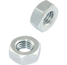 Două piulițe hexagonale din metal