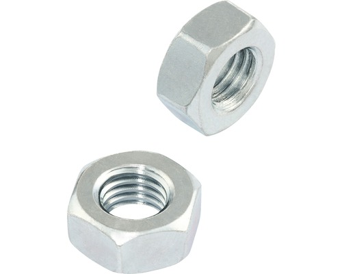 Două piulițe hexagonale din metal