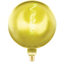 Bec vintage LED Eglo E27 4W, glob G200 auriu, durată viață 25.000 h