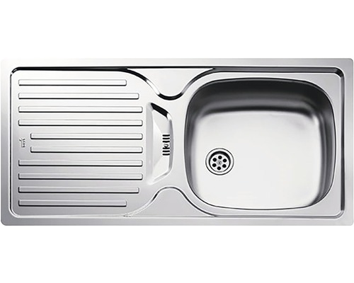 Chiuvetă bucătărie inox 1 cuvă Teka INFANT 86x43,5 cm cu picurător stânga neted Chiuvetă din oțel inoxidabil cu picurător și cuvă
