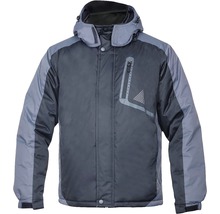 Jachetă de lucru York din fleece + poliester negru/gri, mărimea XXL-thumb-0