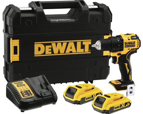 Mașină de găurit & înșurubat cu acumulator DeWALT DCD708D2T 18V max. 65Nm, max. 1650 r/min, incl. 2x2Ah acumulatori 1 încărcător și valiză