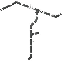 Set complet de jgheaburi cu diferite componente