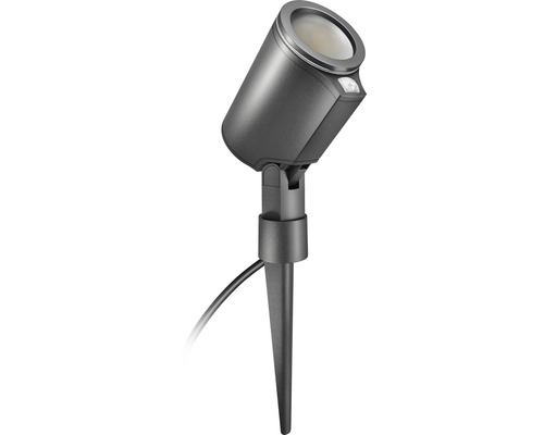 Proiector spot cu LED integrat Spot Garden 7,9W, senzor de mișcare, pentru exterior IP44, antracit, conexiune Bluetooth