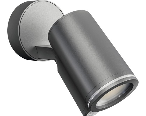 Proiector spot cu LED integrat Steinel One 7,9W, senzor de mișcare, pentru exterior IP44, antracit, conexiune Bluetooth-0