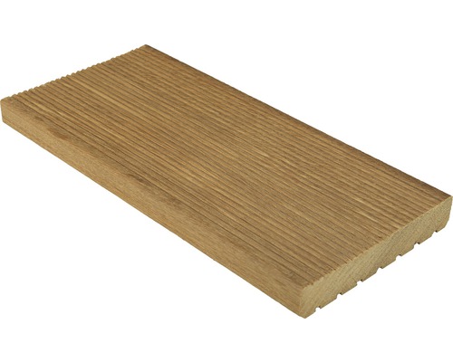 Scândură de terasă din lemn cu suprafață striată