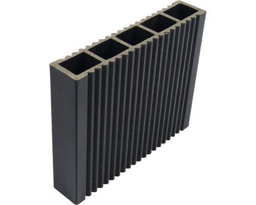 Decking de terasă din material compozit cu camere goale și suprafață striată