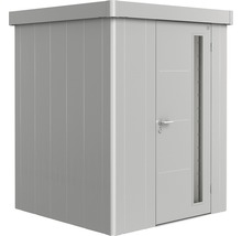 Cabină de grădină din metal cu ușă și fereastră laterală