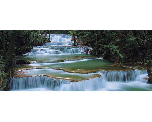 Faianță decorativă Waterfall White 100x250 cm Cascadă stratificată în pădure