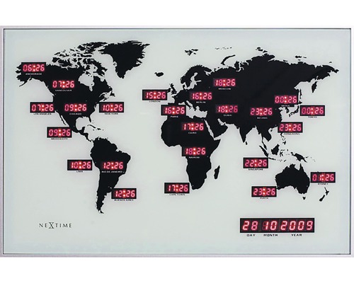 ポスター RT-72974 Ceas NeXtime World Time Digit 55x36 cm | HORNBACH