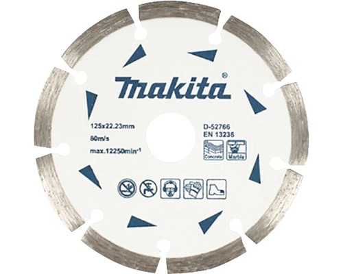 Disc diamantat segmentat Makita Ø125x1,8x22,23 mm | HORNBACH