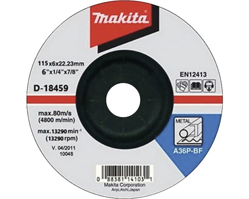 Disc polizare metale Makita Ø115x6x22,23 mm