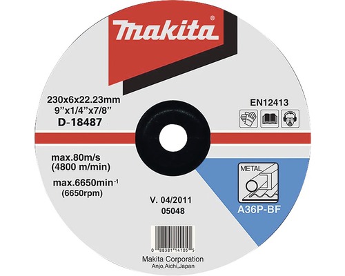 Disc polizare metale Makita Ø230x6x22,23 mm