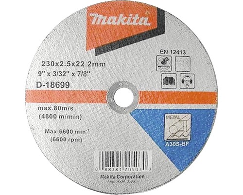 Disc debitare metale Makita Ø230x2,5x22,23 mm