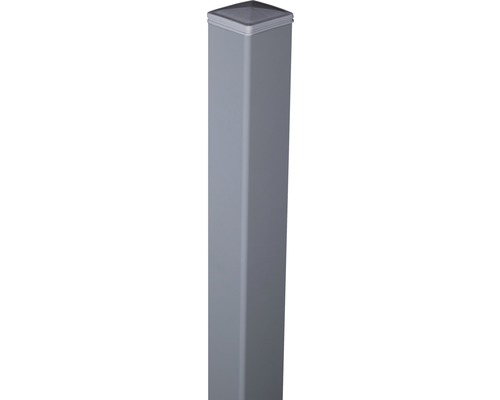 Stâlp cu capac GroJa Belfort 6x6x190 cm gri argintiu