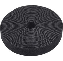 Organizator bandă scai/velcro pentru cabluri Meister 20mm x 10m, negru