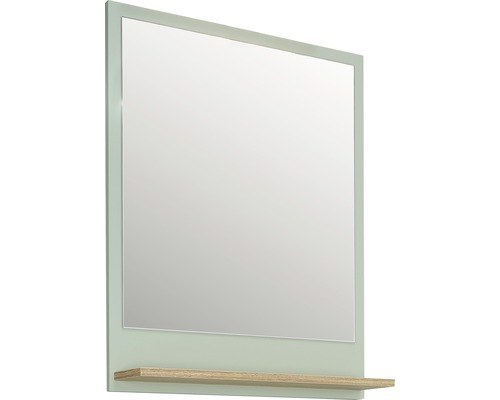 Oglindă dreptunghiulară cu raft pentru baie