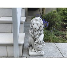 Figurină decorativă leu 23x16x42 cm alb-thumb-1