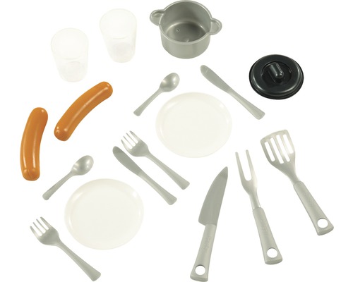 Set accesorii bucătărie de jucărie cu vase și alimente