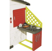 Căsuță de joacă cu bucătărie de jucărie și accesorii