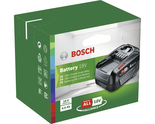 Acumulator Bosch litiu-ion de 18 V în ambalaj