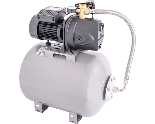 Hidrofor cu pompă autoamorsantă, fontă, 1050 W, 4500 l/h, h 48 m, 23,3 kg Hidrofor cu vas de expansiune pentru alimentarea cu apă