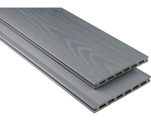 Profil WPC Konsta Extenso pentru terasă gri mat 20x190x3000 mm