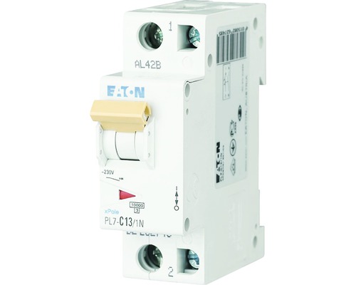 Disjunctor electric modular Eaton xPole 1P+N 13A 10kA, curbă B