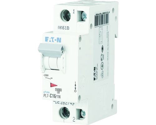Disjunctor electric modular Eaton xPole 1P+N 16A 10kA, curbă B