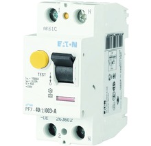 Întreruptor simplu cu protecție diferențială Eaton xPole 2P 25A 10kA/100mA