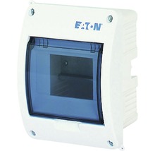 Tablou distribuție electrică Eaton Eco 5 module IP40, montaj îngropat, plastic alb