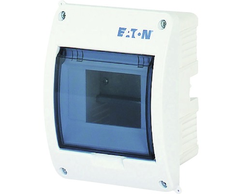 Tablou distribuție electrică Eaton Eco 5 module IP40, montaj îngropat, plastic alb