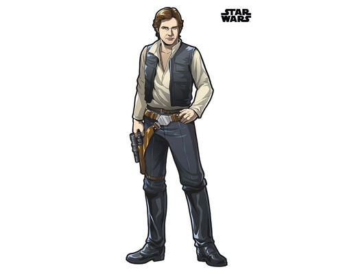 Sticker perete Star Wars XXL Han Solo 127x196 cm