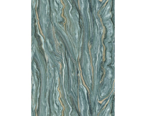 Tapet vlies imprimeu marmură verde 10,05x0,53 m Tapet cu design marmorat