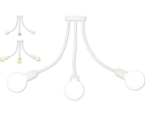 Lampa suspendată albă cu trei lumini