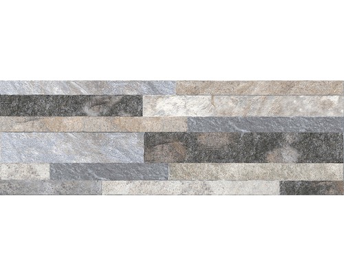 Placă ceramică porțelanată exterior Troia Grey 20x60 cm