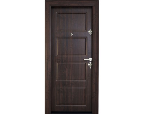 Ușă de intrare metalică pentru interior Modern 319 nuc ST019 88x201 cm stânga