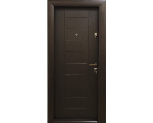 Ușă de intrare metalică pentru interior Modern 342 wenge 88x201 cm stânga
