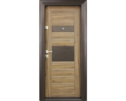 Ușă de intrare metalică pentru interior Arhitect 422 nuc MT033 wenge 88x201 cm dreapta