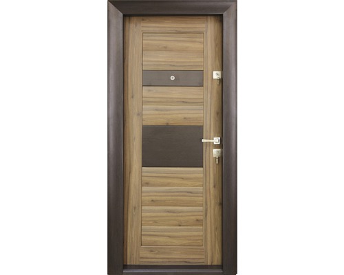 Ușă de intrare metalică pentru interior Arhitect 422 nuc MT033 wenge 88x201 cm stânga-0
