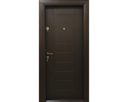 Ușă de intrare metalică pentru interior Modern 342 wenge 88x201 cm dreapta