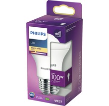 Bec LED Philips E27 13W 1521 lumeni, glob mat A60, lumină caldă-thumb-5