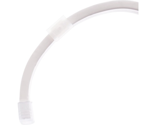 Prim-plan cu bandă LED flexibilă cu suport