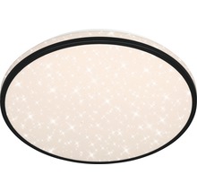 Plafonieră cu LED integrat Sternenhimmel 24W 2400 lumeni 3000-6500K, cu telecomandă, negru/alb cu efecte de stele