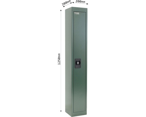 Dulap pentru arme cu dimensiunile 1250 x 200 x 200 mm